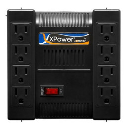 Regulador XP 1300VA 8 Contactos con Supresor de picos de voltaje