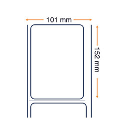 Zebra 10015366 Etiquetas 4" x 6" Z-Perform 1000D - c3mayorista.com