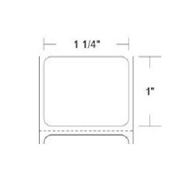 Rollos Zebra 10009523 - Etiquetas 1.25" x 1" Z-SELECT 4000T | c3mayorista.com