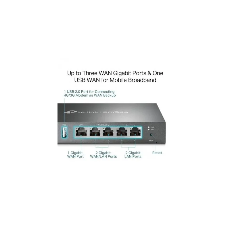 Router VPN Gigabit TP-Link ER605 | Omada SDN | Doble WAN Router VPN Gigabit TP-Link ER605 | Omada SDN | Doble WAN