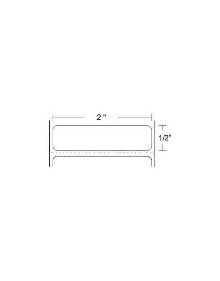 18943 - Zebra Etiquetas 2" x 0.50" Z-ULTIMATE 3000T blanco