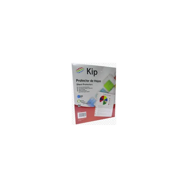 MICA PROTECTORA CARTA KIP CON 100 PIEZAS