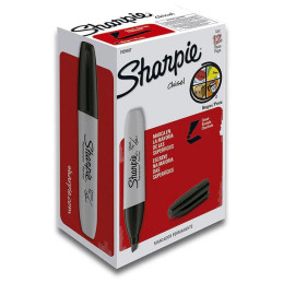 MARCADOR PERMANENTE CINCEL NEGRO SHARPIE GRANDE