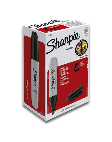MARCADOR PERMANENTE CINCEL NEGRO SHARPIE GRANDE