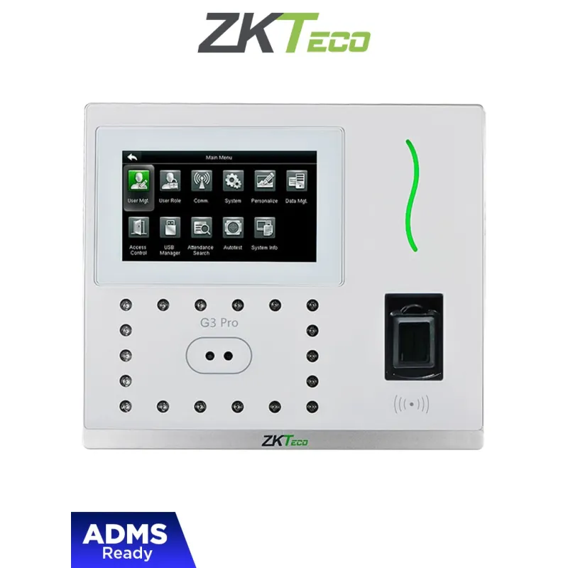 ZKTECO G3PRO Control de Asistencia y Acceso Básico ZKTECO G3PRO Control de Asistencia y Acceso Básico