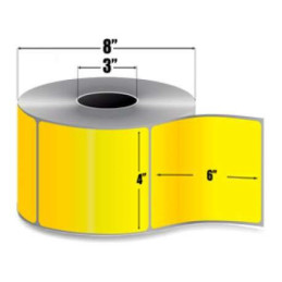 10006208-1 - Zebra 4" x 6" Z-PERFORM 2000T amarillo