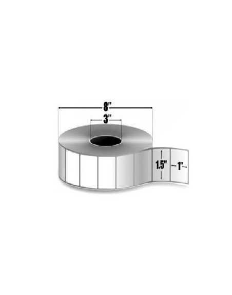 Zebra 72280 etiquetas 1.50" x 1" Z-SELECT 4000T