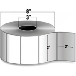 72285 - Zebra 3" x 2" Z-SELECT 4000T Rollo de Etiquetas
