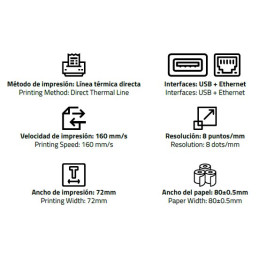 Mini Printer Hostech HT-100 | Impresora Térmica Portátil Bluetooth/USB Mini Printer Hostech HT-100 | Impresora Térmica Portátil Bluetooth/USB