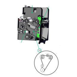 EVOLIS S10092 repuesto banda alimentador de tarjetas | c3mayorista.com