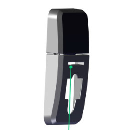 S10095TB Tapa Alimentador Zenius Marrón | Cubierta Oficial Evolis