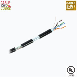 Bobina LINKED PRO PRO-CAT-6-EXT-V2 305mts Cat6+ CALIBRE 23 Exterior Blindado Bobina LINKED PRO PRO-CAT-6-EXT-V2 305mts Cat6+ CALIBRE 23 Exterior Blindado