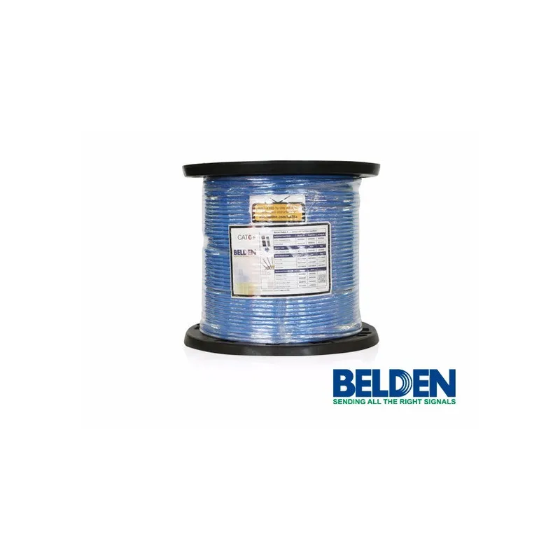 Bobina BELDEN Cable UTP CAT6+ 305 m Azul Interior 100% Cobre