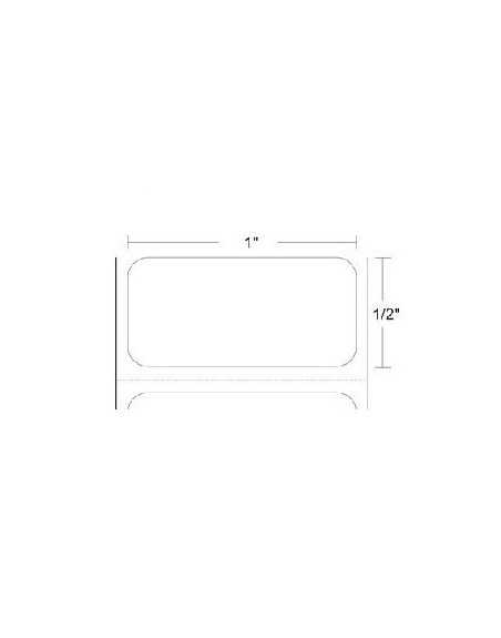 10008510 - Zebra Etiquetas 1" x 0.50" Z-ULTIMATE 2000T