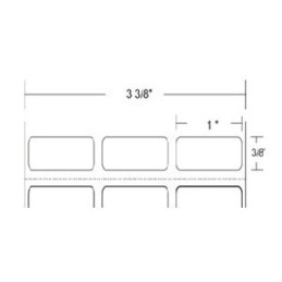 10011976 - Zebra Etiquetas 1" x 0.375" Z-ULTIMATE 2000T