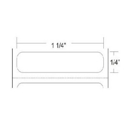 10011979 - Zebra 1.5" x 0.25" Z-ULTIMATE 2000T Rollo de Etiquetas